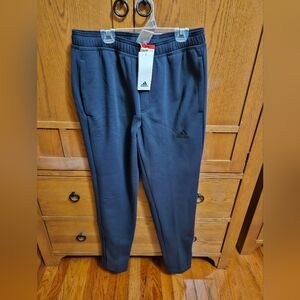 Adidas Men's Dark Bluish/Teal Jogger Pants Tapered Leg with zipper. NWT.